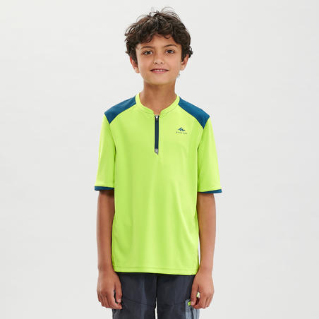 T-Shirt de randonnée - MH550 vert - enfant 7-15 ANS