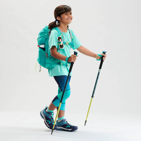 Kids' Hiking T-Shirt - MH500 Aged 7-15 - Turquoise