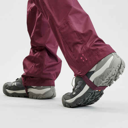Kids’ Hiking Over Trousers - MH500 Aged 7-15 - Purple