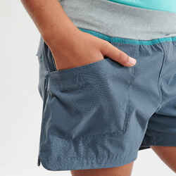 Kids’ Hiking Shorts -  MH500 - Dark grey - Ages 7-15