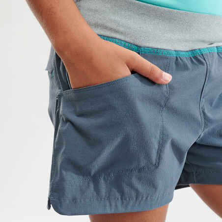 Kids’ Hiking Shorts -  MH500 - Dark grey - Ages 7-15