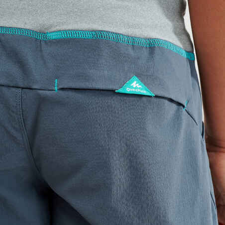 Kids’ Hiking Shorts -  MH500 - Dark grey - Ages 7-15