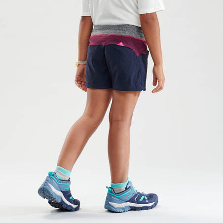 Children's hiking shorts - MH500 dark blue 