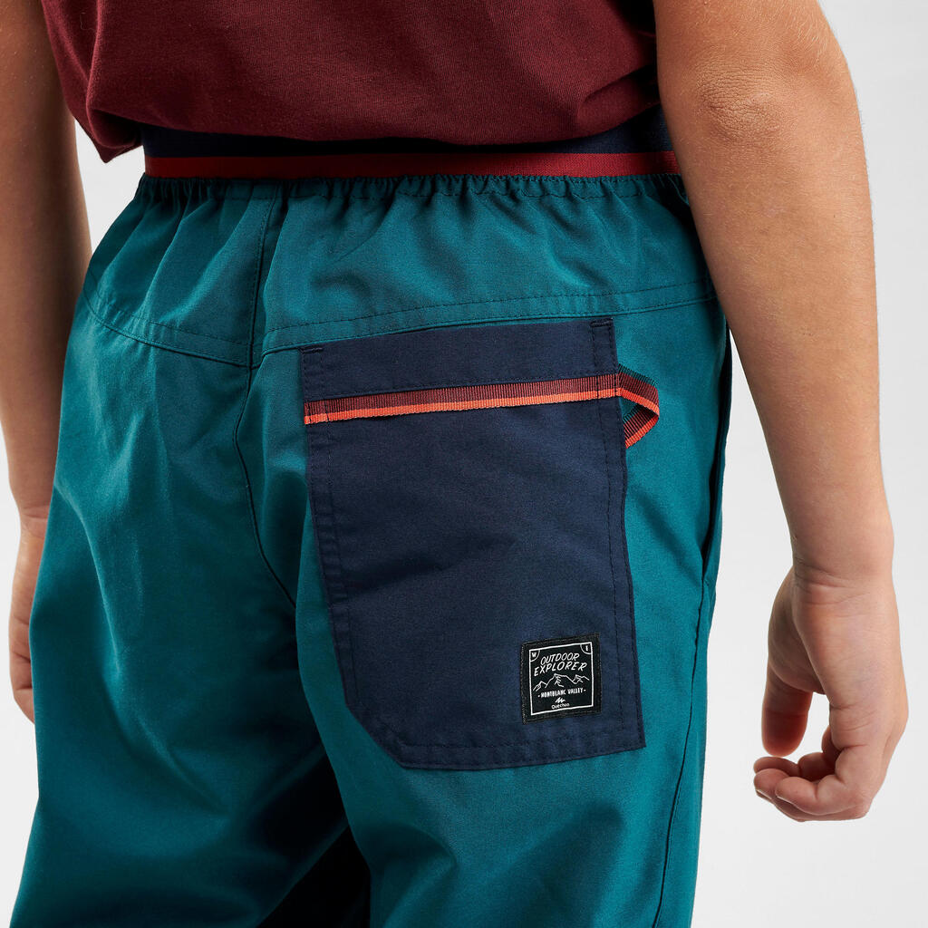 Kids’ Hiking Shorts - MH100 Age 7-15 - Dark grey