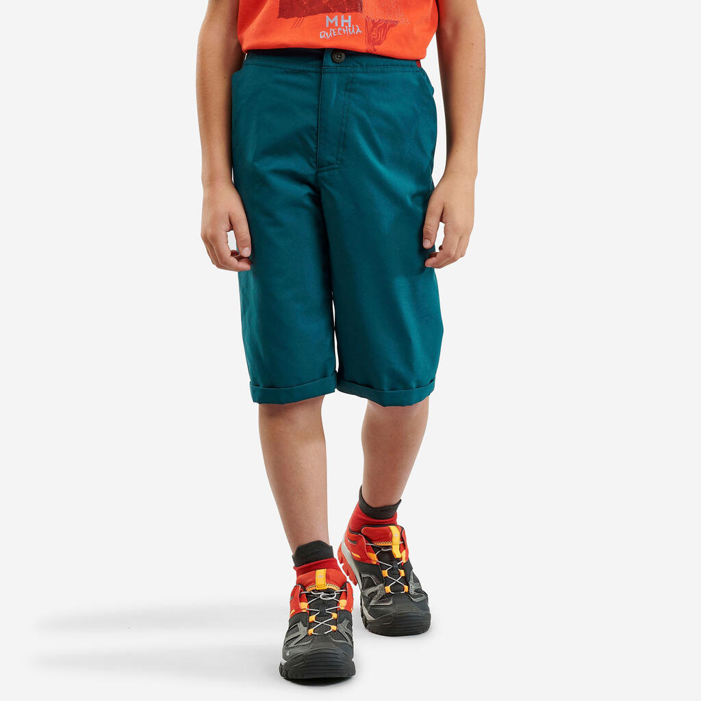 Wandershorts Kinder Grösse 122–170 - MH100 dunkelgrau 