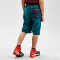 Kids’ Hiking Shorts - MH100 Aged 7-15 - Green