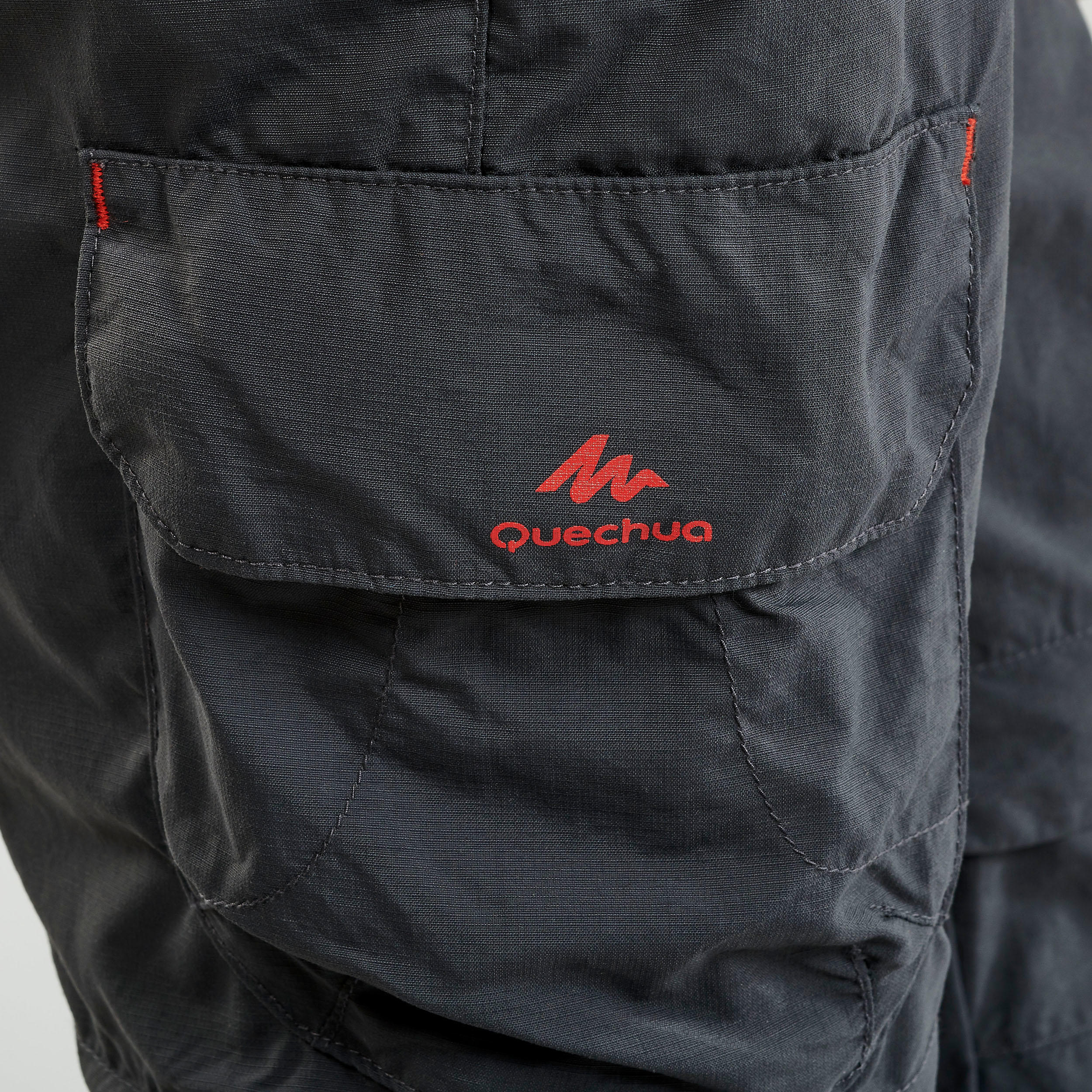 Men's Hiking Pants - MH 500 - DARK GREY GREEN - Quechua - Decathlon