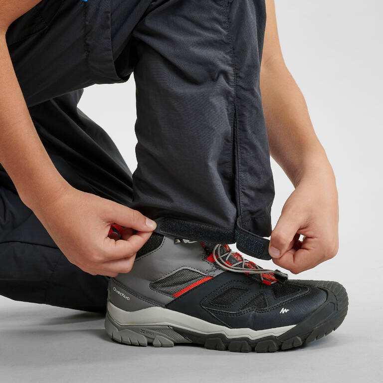 Celana Hiking Modular Anak Laki-laki Usia 7-15 MH500 - Hitam