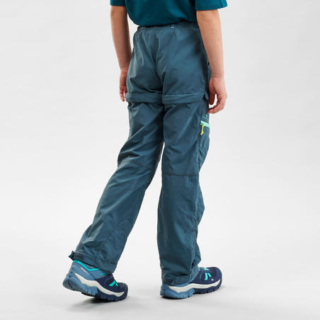 Pantalone za planinarenje MH500 dečje (od 7 do 15 godina) - tirkizne          