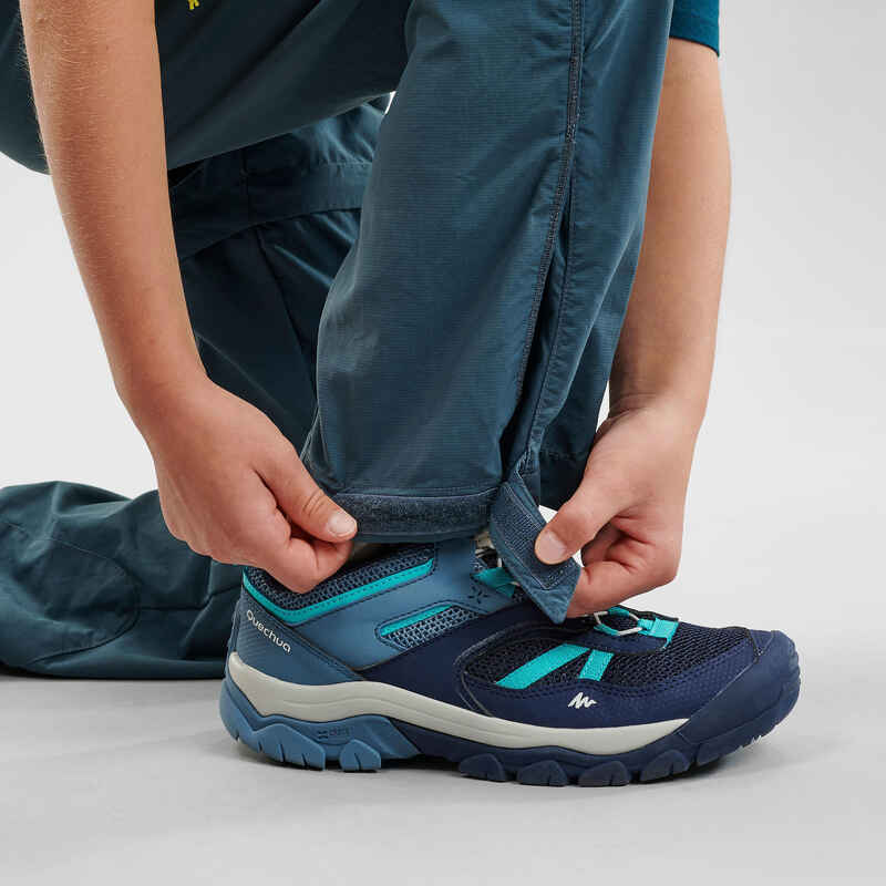 Kids Modular Hiking Trousers - MH500 - Turquoise