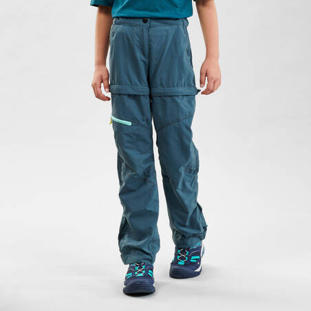 Celana Panjang Hiking Anak Perempuan MH500 Usia 7-15 Turquoise