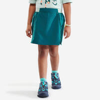 Jupe short de randonnée - MH100 turquoise - enfant 7-15 ans