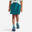Dívčí turistická sukně s kraťasy MH 100 tyrkysová