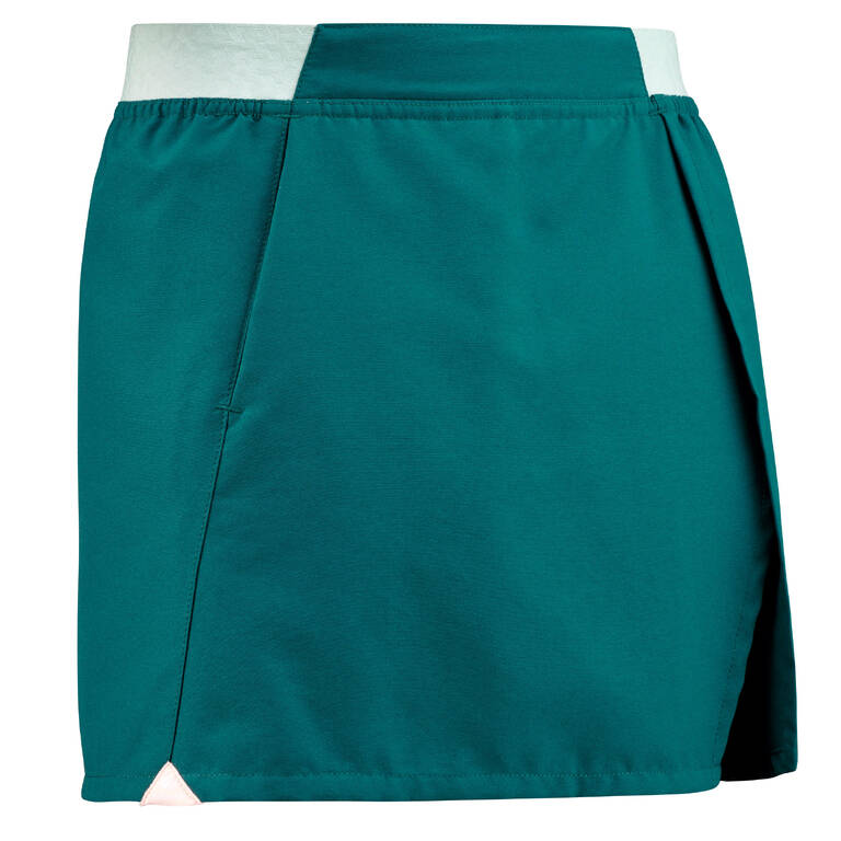 Kids’ Hiking Skort MH100 7-15 Years Turquoise