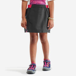 Rok Celana Hiking Anak-anak - MH100 - Abu-abu dan pink