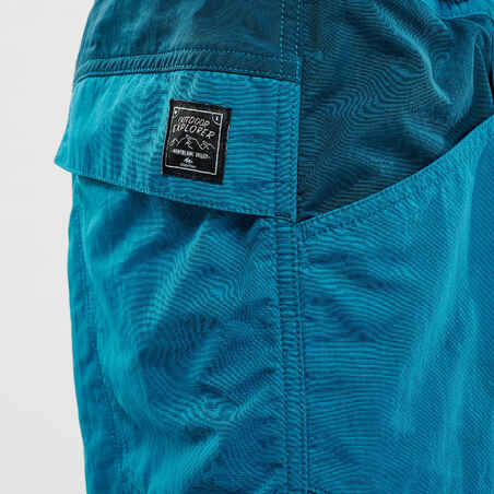 Kids’ Hiking Shorts - MH500 Aged 7-15 - Green
