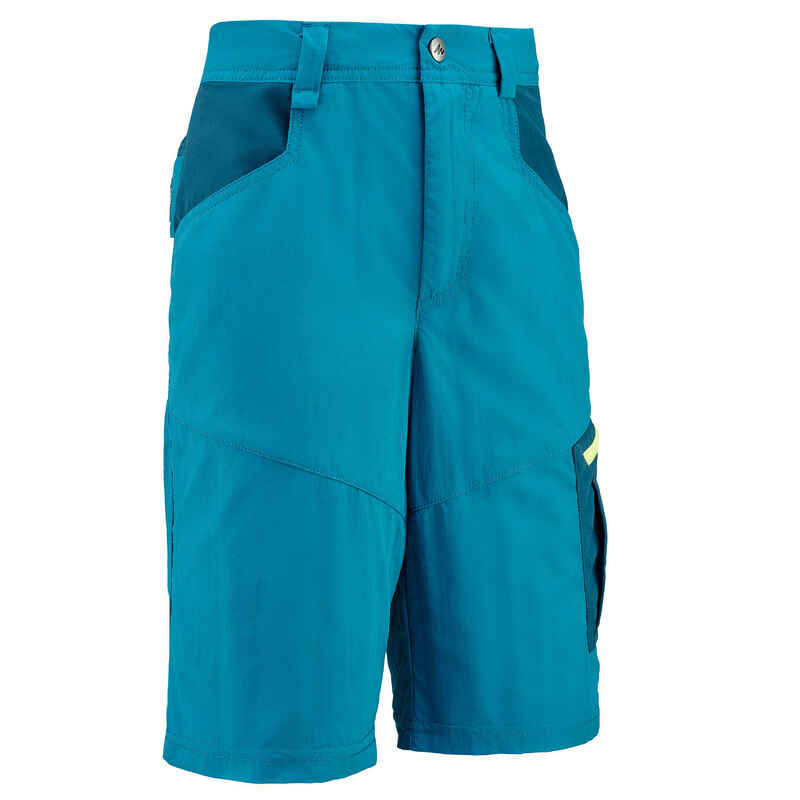 Kids’ Hiking Shorts - MH500 Aged 7-15 - Green