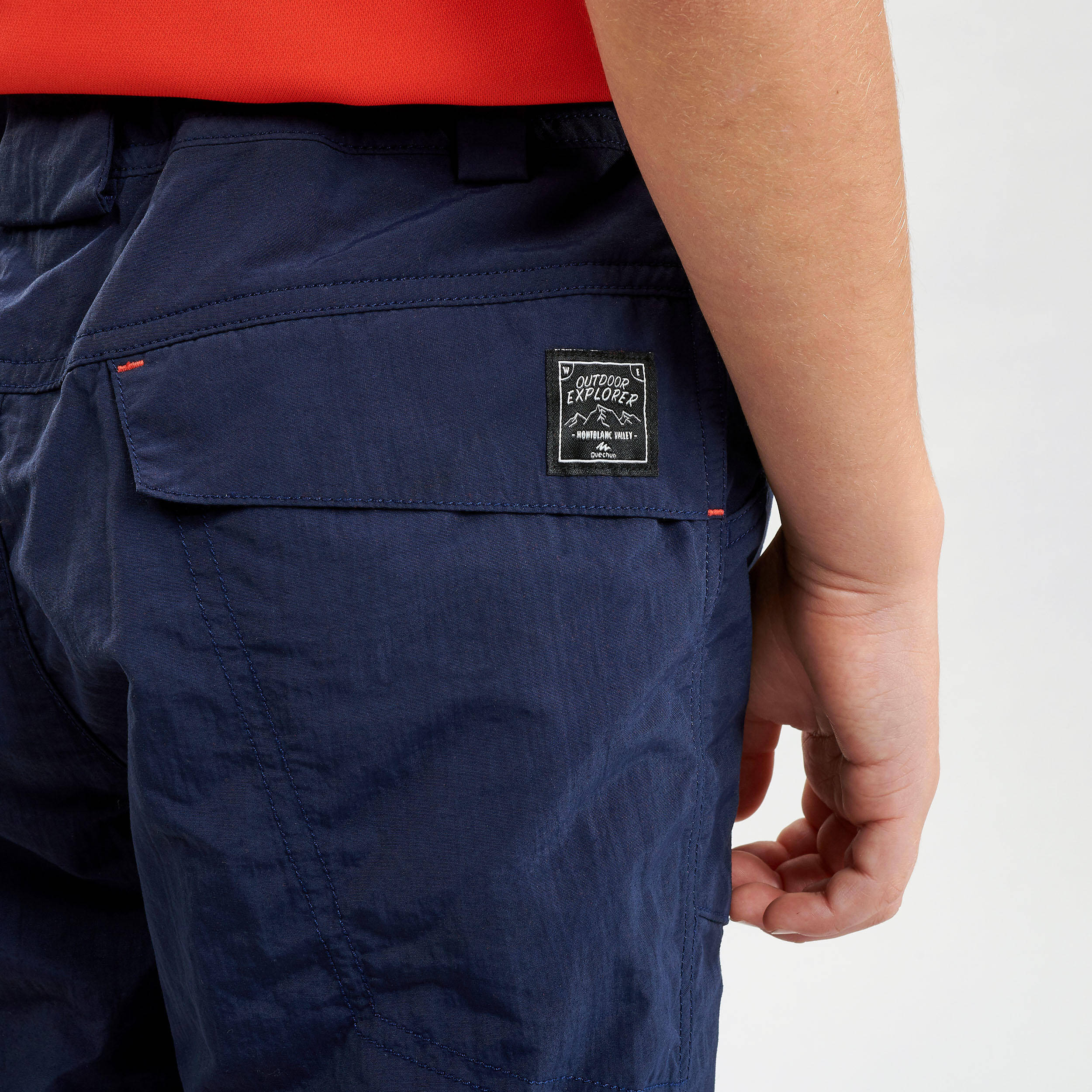 Kids’ Hiking Shorts - MH500 Aged 7-15 - Navy -  3