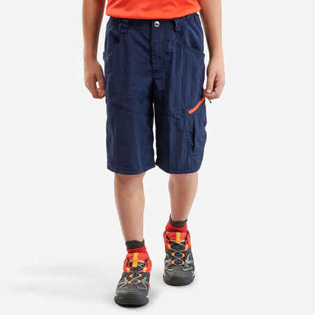 Kids’ Hiking Shorts - MH500 Aged 7-15 - Navy