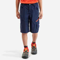 Kids’ Hiking Shorts - MH500 Aged 7-15 - Navy