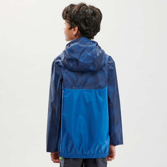 QUECHUA Kids Waterproof Hiking Jacket - MH150 - Blue ...