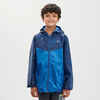 Kids’ Hiking Waterproof Jacket MH150 7-15 Years - blue