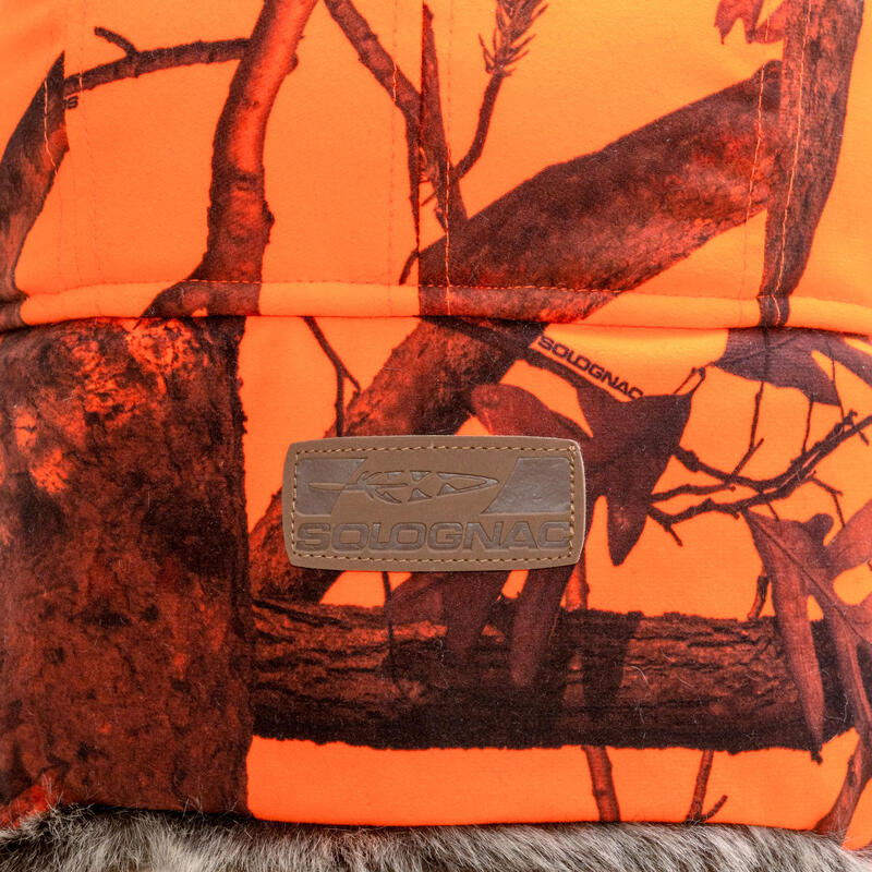 Chapka voor jagen oranje camouflage