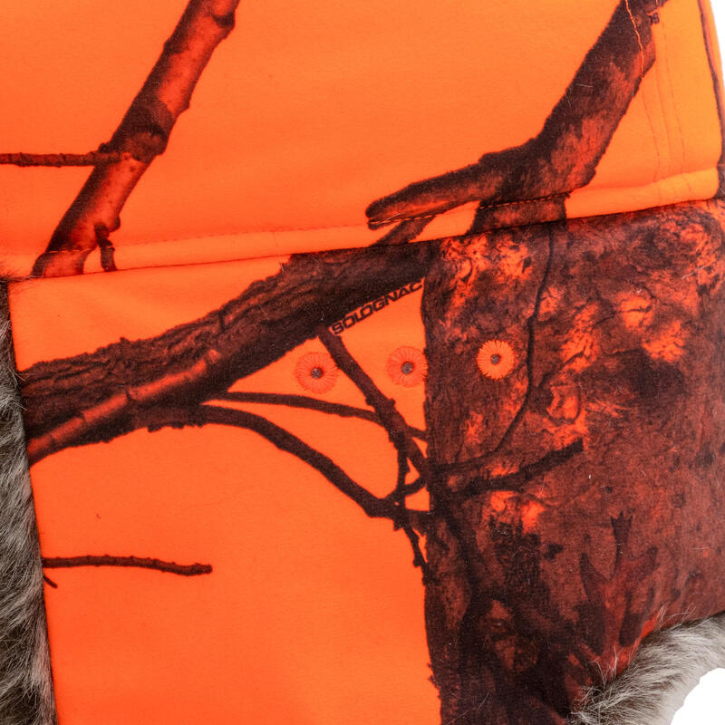 Chapka voor jagen oranje camouflage