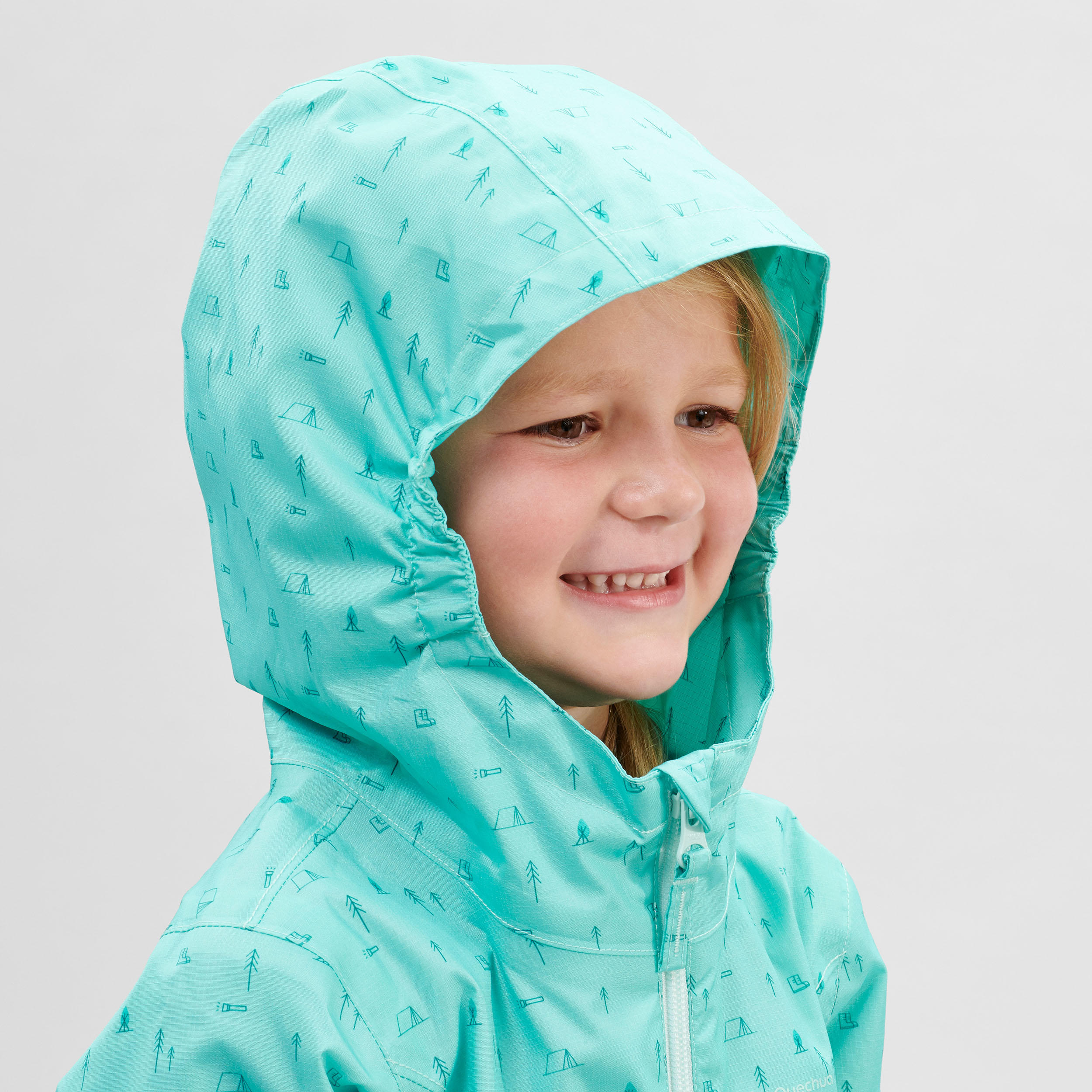 Veste impermeable de randonnee enfant MH500 KID 2 6 ANS Decathlon