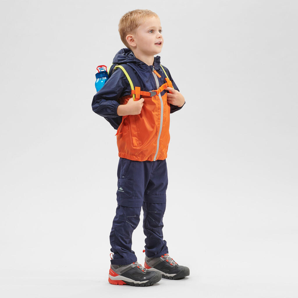 Kids’ Waterproof Hiking Jacket - MH100 Zip - Aged 2-6