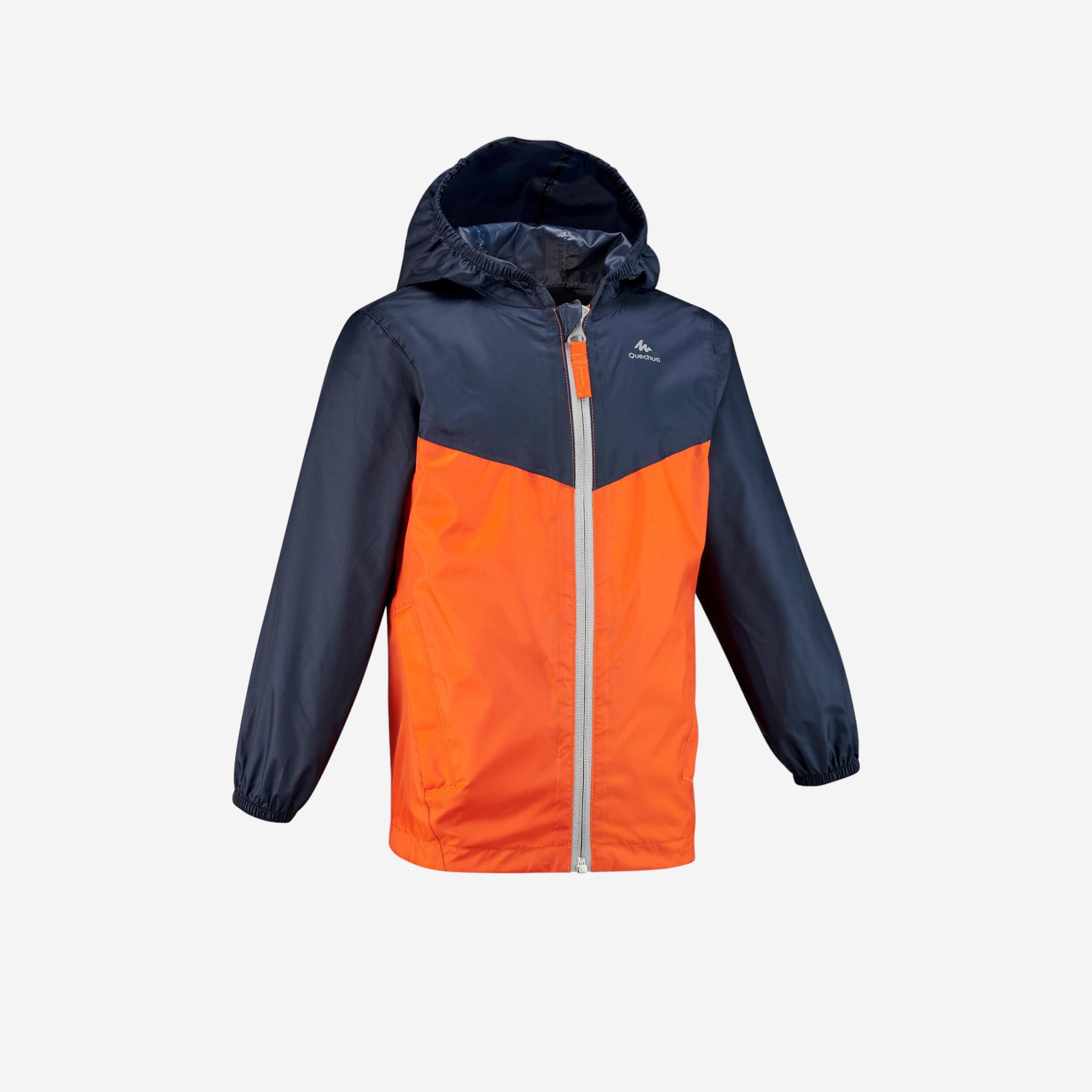 orange hiking jacket