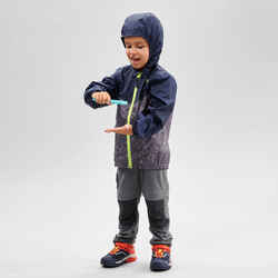 Kids’ Waterproof Hiking Jacket - MH100 Zip - Aged 2-6