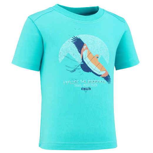 
      T-shirt de randonnée - MH100 bleu - enfant 2-6 ANS
  