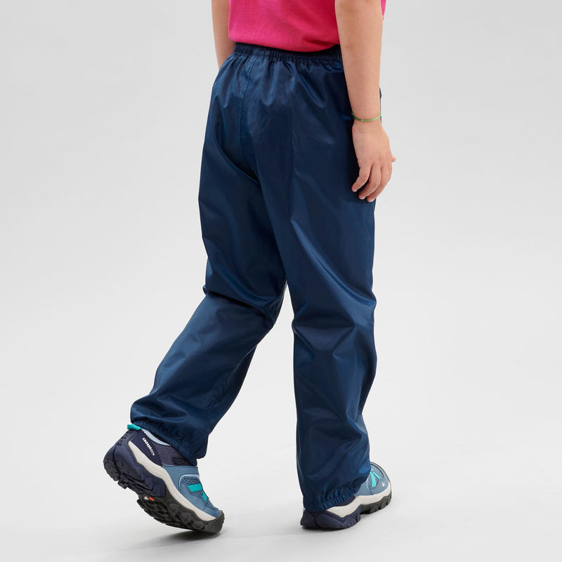 Child's Waterproof OverTrousers 26 Years Navy Decathlon