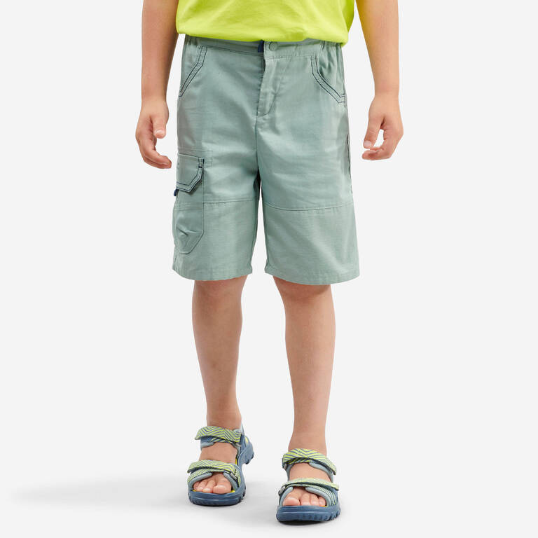 Hiking shorts - MH500 KID - Green - children 2-6 YEARS