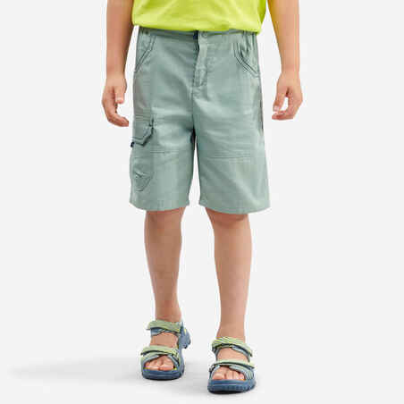 Zelene pohodniške kratke hlače MH500 za otroke 