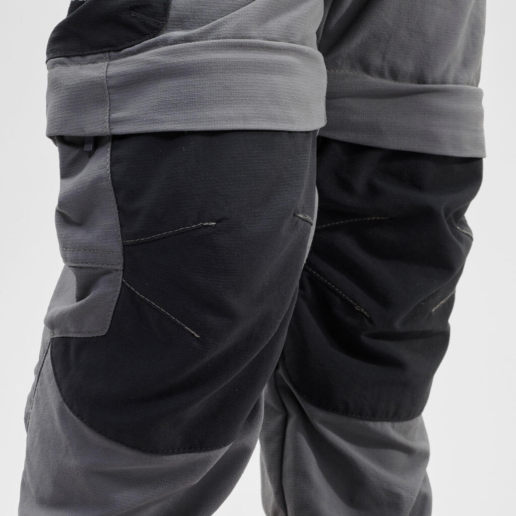 Kids’ convertible hiking trousers, 2-6 years, MH500 - Green