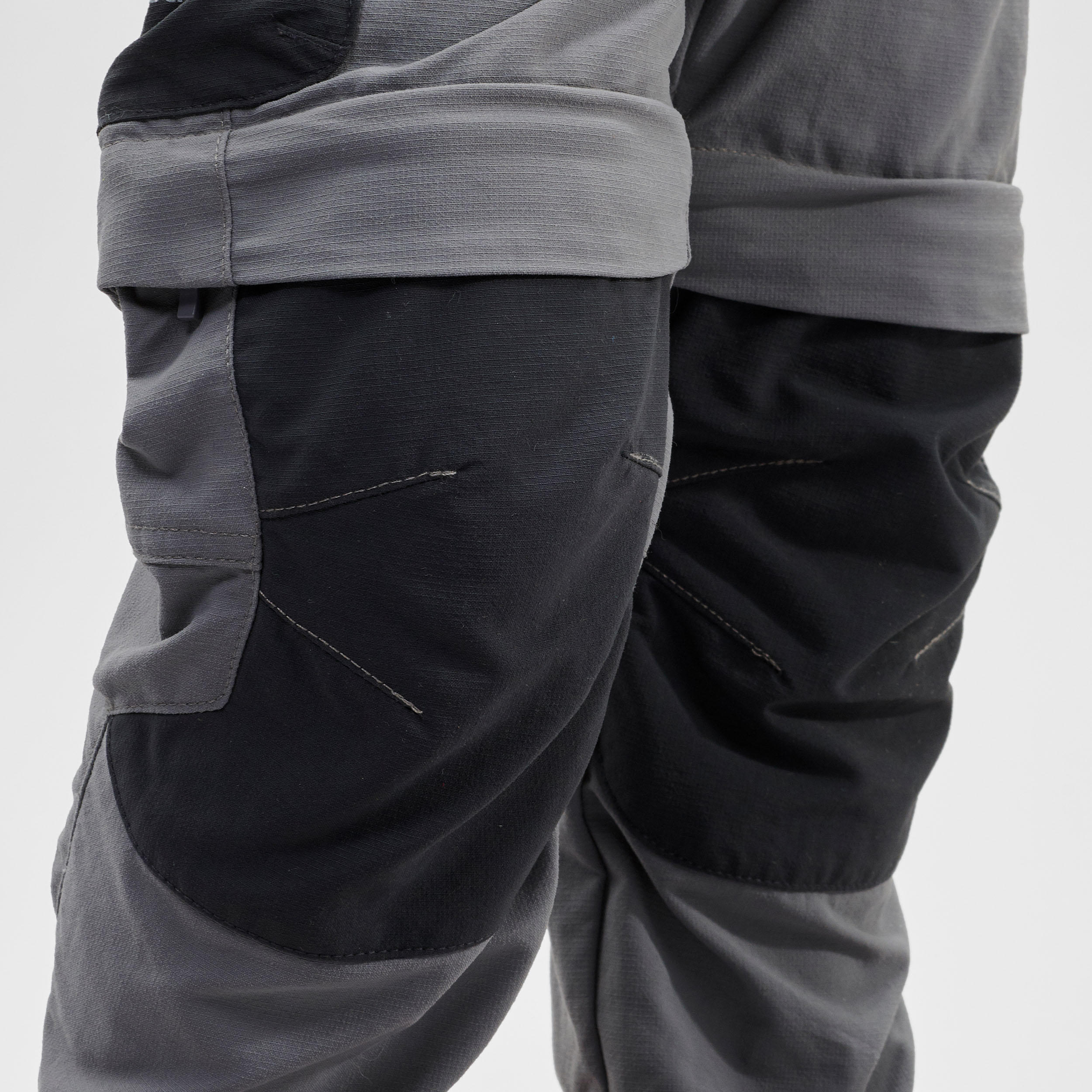 Kids' Hiking Convertible Pants - MH 500 - Dark grey - Quechua - Decathlon