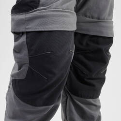 Kids’ Modular Hiking Trousers - MH500 KID Aged 2-6 YEARS - Grey