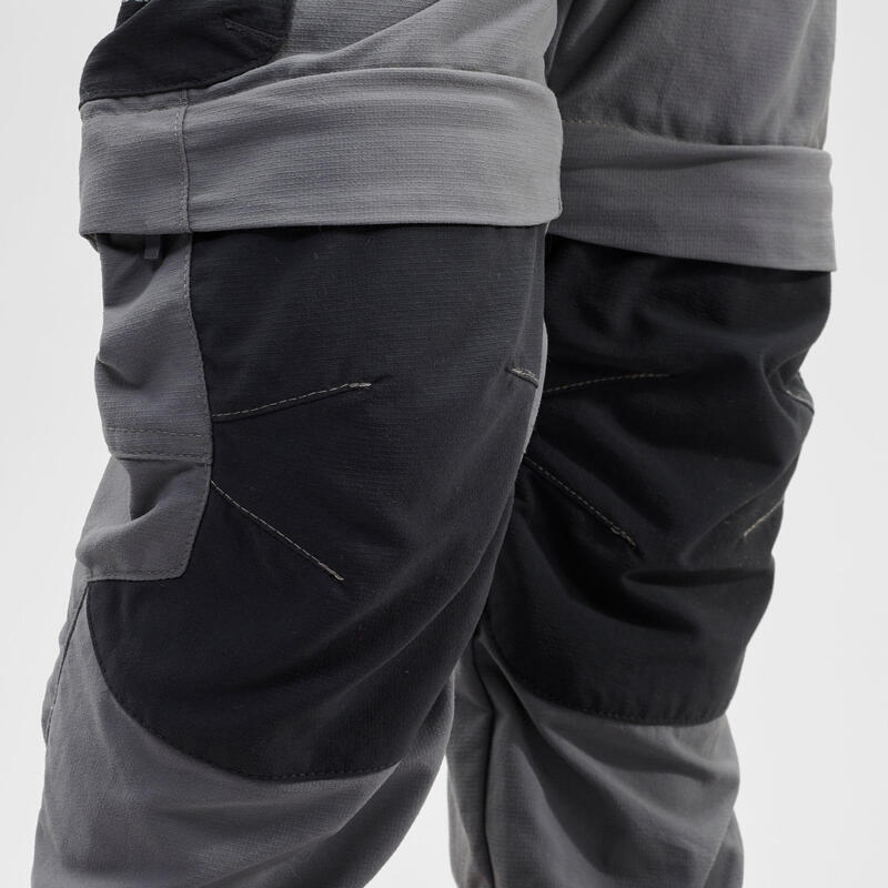 Hiking Modular Pants MH500 Kid Grey
