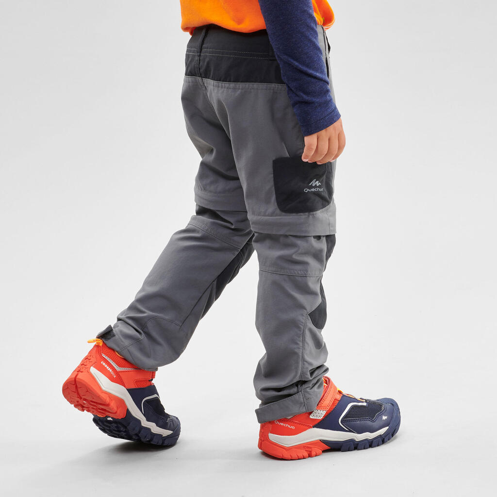 Detské odopínateľné turistické nohavice MH500 pre 2 až 6 rokov modré