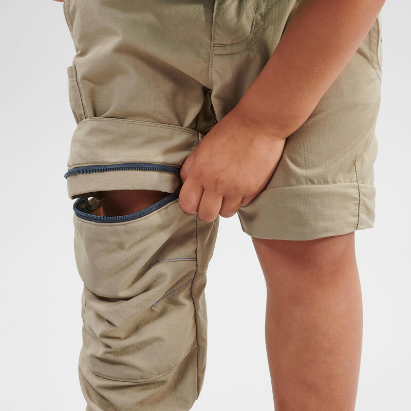 Kids’ Modular Hiking Trousers - MH500 KID Aged 2-6 YEARS