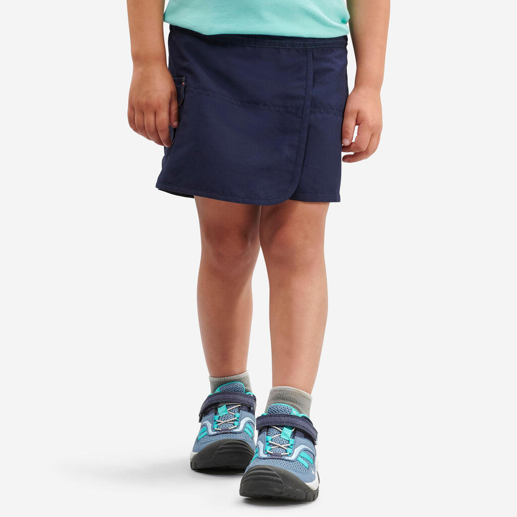 Jupe short de randonnée - MH100 KID bleue -enfant 2-6 ANS