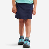 Šorts-suknja za planinarenje MH100 za decu uzrasta od 2 do 6 godina - teget