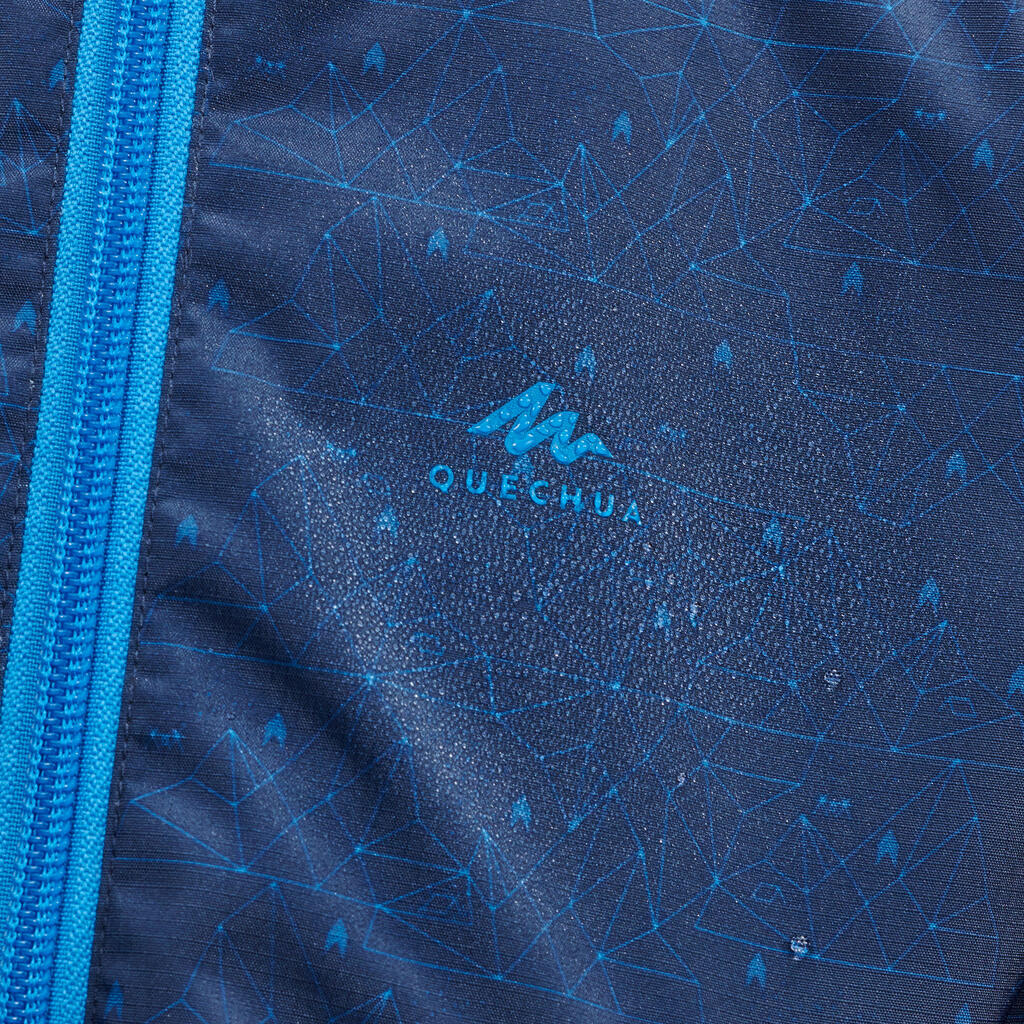 Chaqueta impermeable de senderismo para Niños 2-6 años Quechua MH500 azul