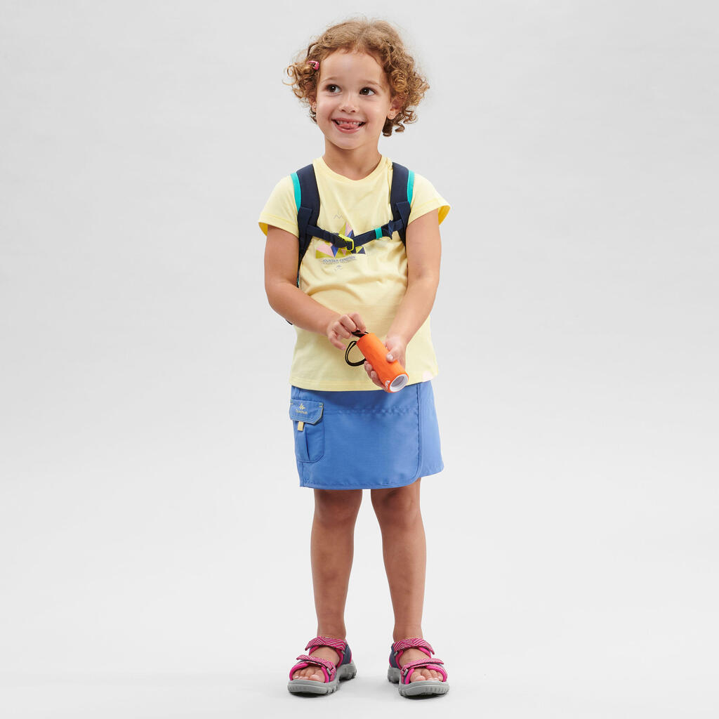 Jupe short de randonnée - MH100 KID bleue -enfant 2-6 ANS