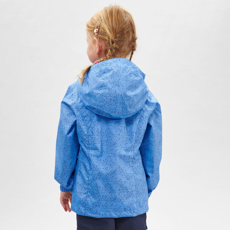 Gyerek kabát túrázáshoz MH500, vízhatlan, 2-6 éveseknek, lila