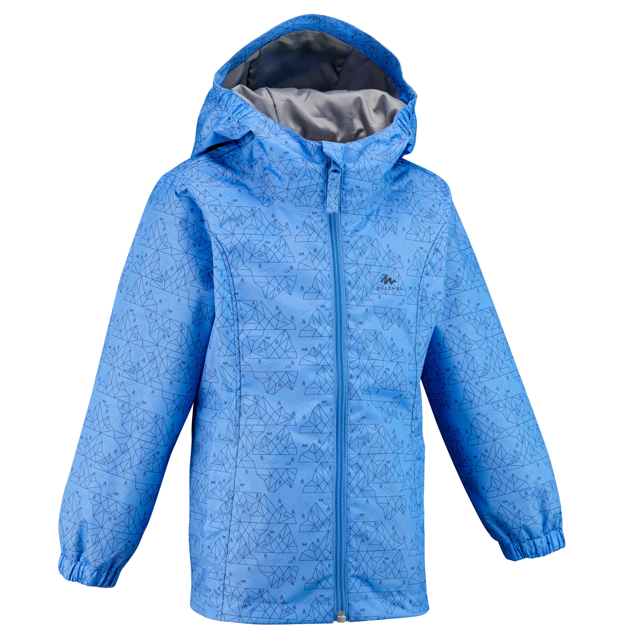 Jachetă Impermabilă Drumeție la munte MH500 Albastru Copii 2-6 ani decathlon.ro  Imbracaminte trekking si drumetie