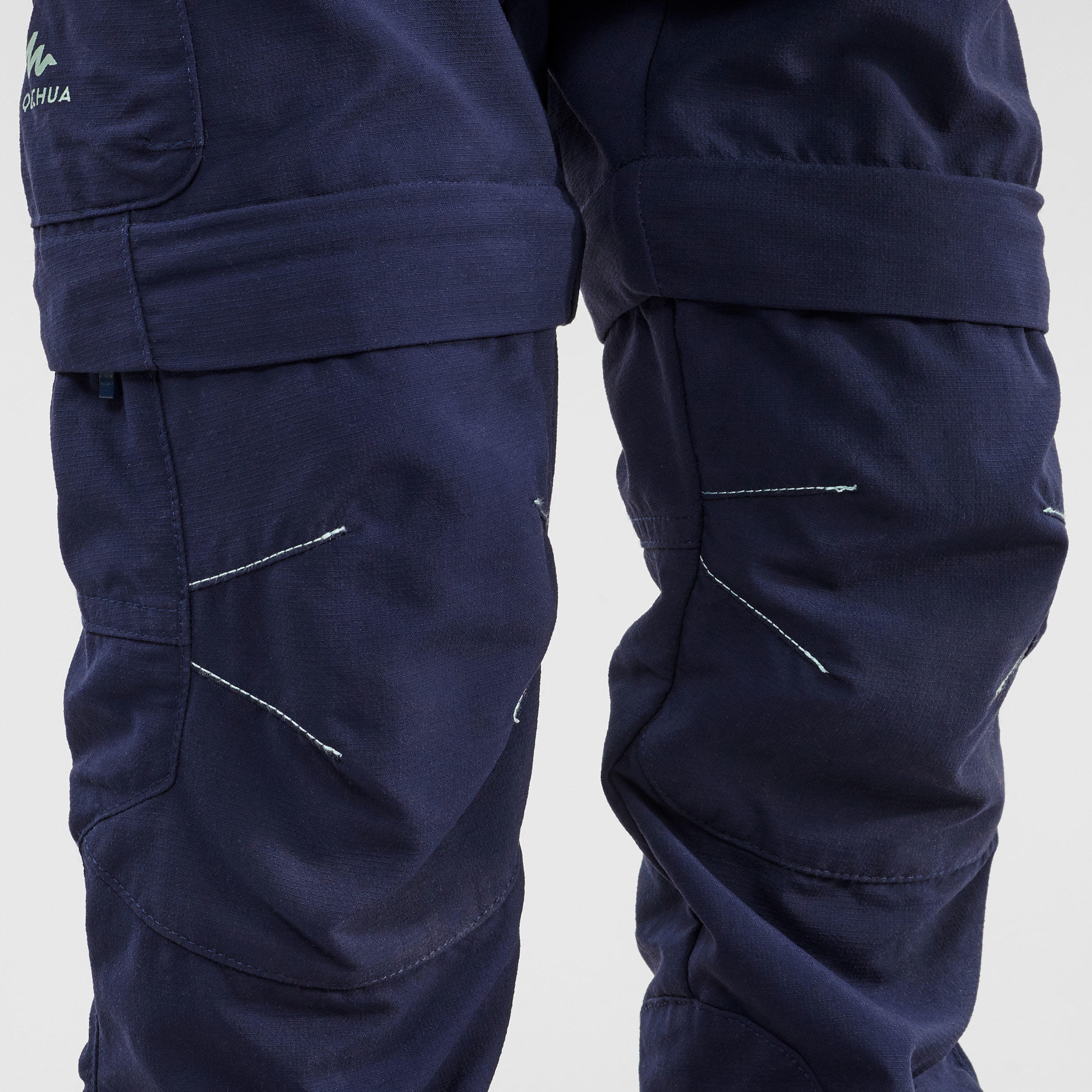 Wanderhose Zip-Off-Hose MH500 Kleinkinder Gr. 92–116 blau  10/10