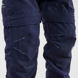 Children's Modular hiking trousers - MH500 KID blue - 2-6 years